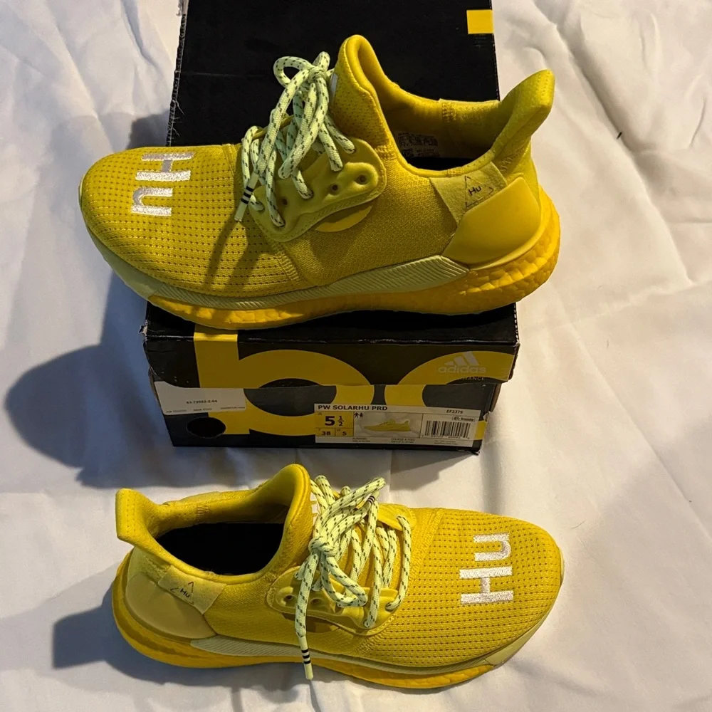 adidas x Pharrell x Solar Hu Glide Bright Yellow